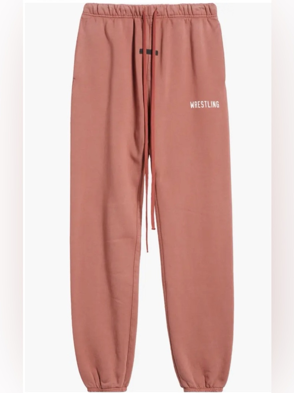 Essentials FOG FEAR OF GOD cozy Sweatpants garment dye fleece OVERSIZED rust XS